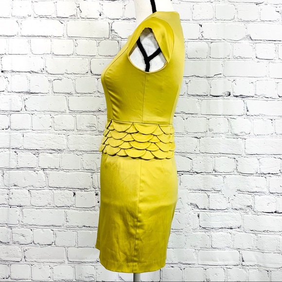 Twelve by Twelve Yellow Peplum Dress - Picture 4 of 6